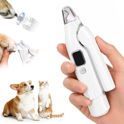 2-in-1 Dog Nail Clippers with LED Light, Rechargeable Pet Nail Grinder for Small Dogs & Cats, 4-Speed Quiet Painless Claw Trimmer with 2026 Upgraded Safety Guard to Avoid Overcutting by Unknown