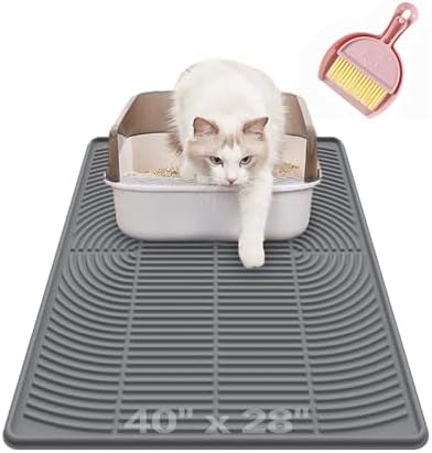 Extra Large Cat Litter Mat XL, 47" x 35", Silicone Waterproof by Unknown