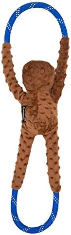 ZippyPaws RopeTugz Durable Dog Pull Rope Toy, Interactive Tug of War- Sloth - Image 2