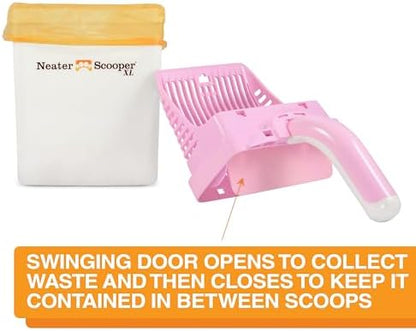 Neater Pet Brands Neater Scooper XL Cat Litter Scoop, 60 Refill Bags – Extra-Large Capacity Mess-Free Cat Litter Scooper with Bag for Large & Multiple Cats, Spill-Proof Litter Box Scooper with Holder - Image 3