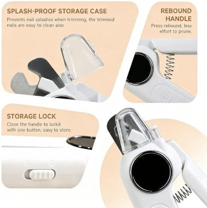 2-in-1 Dogs & Cats Nail Clipper and Grinder Electric Quiet Dual LED Lights - Image 4