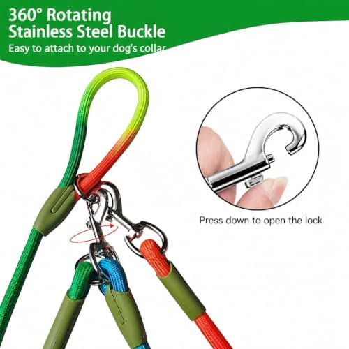Hands Free Dog Leash Crossbody Dog Running Leash Handsfree Pet Rope for Hiking Training Heavy Duty Reflective Pet Walking Belt - Image 4