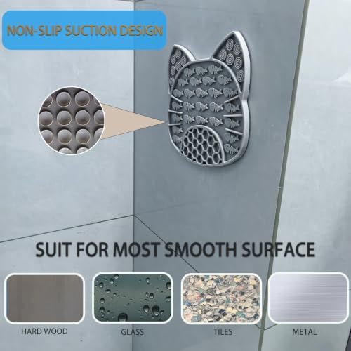 Lick Mat for Dogs and Cats, Anxiety Relief Licking Pad, Boredom Reducer, Snuffle Mat, Keeps Pets Busy, Perfect for Bathing and Grooming, 1 Pack (1Pack Light Blue) - Image 5