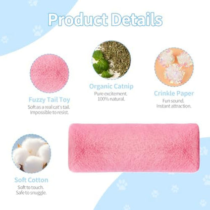 Cat Toys Pillows 3 Pack, Interactive Kicker Toy for Indoor Cat and Kitten - Image 3