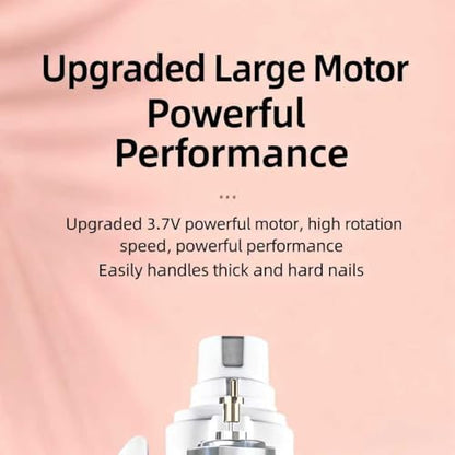 2-in-1 Dog Cat Nail Clipper Grinder with LED Light, USB Rechargeable - Image 5
