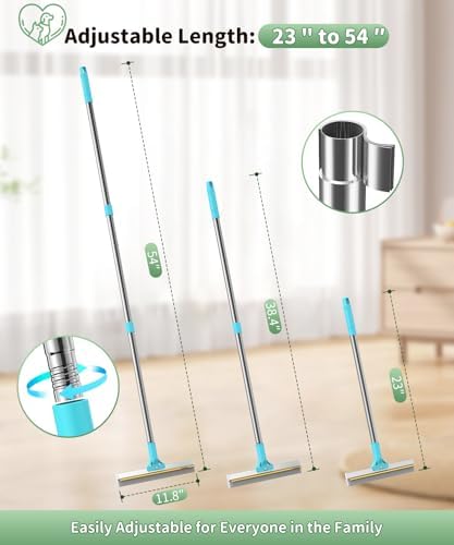 Carpet Rake for Pet Hair Removal, Reusable Carpet Rake, Pet Hair Removal Broom with Extra-Long Thickened Brush, 54" Adjustable Handle, 3 Pcs Pet Hair Removal Tool for Carpet, Sofa & Stairs - Image 6