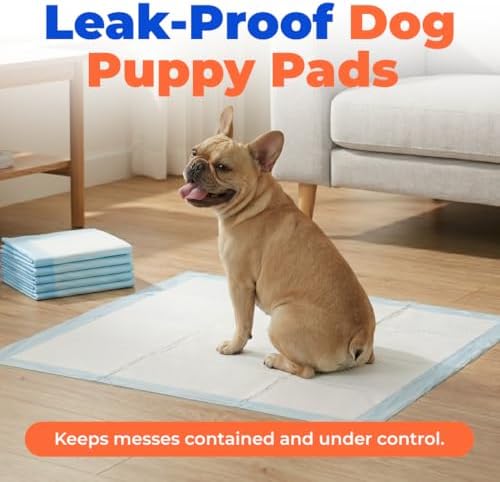 Best Pet Supplies Dog Training Puppy Pee Pads - Blue, 100 Count - Image 2