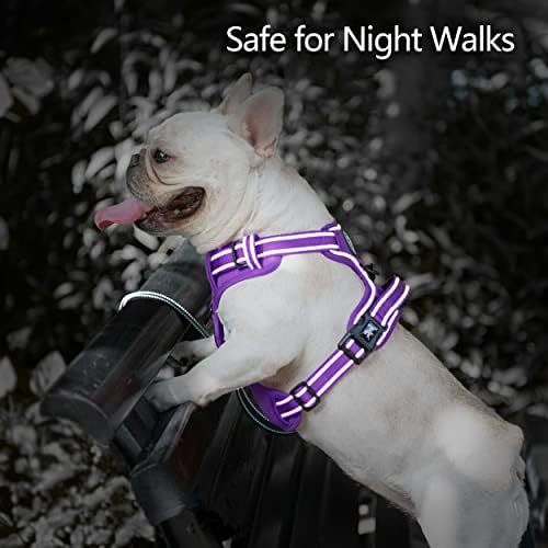PoyPet No Pull Dog Harness, Reflective Vest with 2 Leash Clips & Handle - Image 6