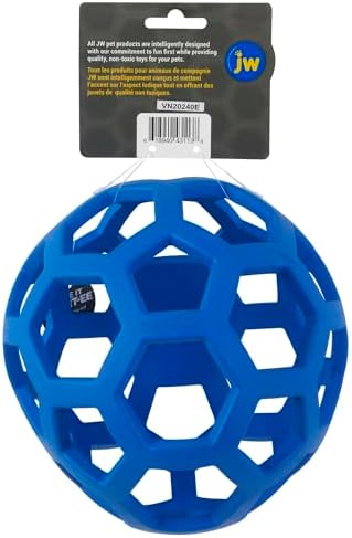 JW Pet HOL-ee Roller Dog Puzzle Ball, XL 7.5in, Natural Rubber - Image 2