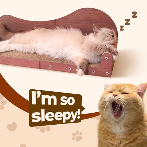 ComSaf Cat Scratcher Bed 26.4 in, Large Cardboard Cat Scratching Board - Image 6