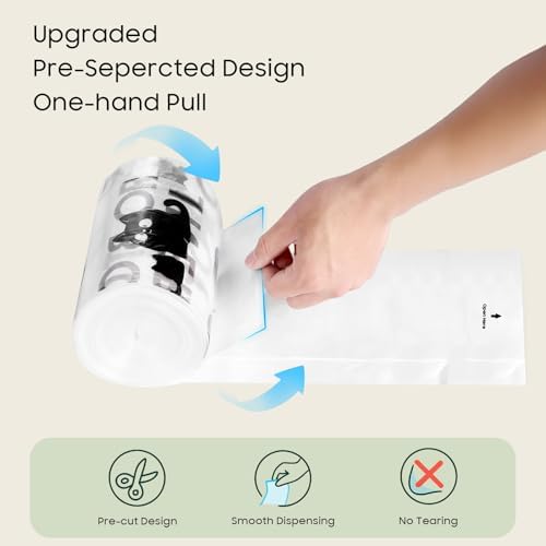 150 Pack Cat Litter Box Robot Model 5/4/3 Waste Bags, Automatic Litter Box Liners Bags,Transparent, Pre-Separated, Tear Resistant, Sensor-compatible, 9-11 Gallon Capacity - Image 3