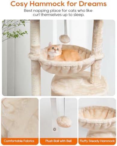 SYANDLVY Small Cat Tree for Indoor Cats, Kittens Condo with Scratching Post - Image 3