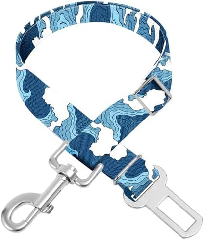 Adjustable pet cat and Dog car seat Belt，The Lanyard is Flexible and Adjustable from 20 to 33 inches(sea Wave) by Unknown
