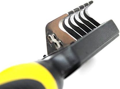 Pet Republique Dematting Tool for Dogs – Matt Splitters for Dogs, Cats, Rabbits, Long Haired Breed Pets – Effective Mat Remover, De-Matting Comb, or Dematter - Rake Super-Sharp Teeth Design - Image 2