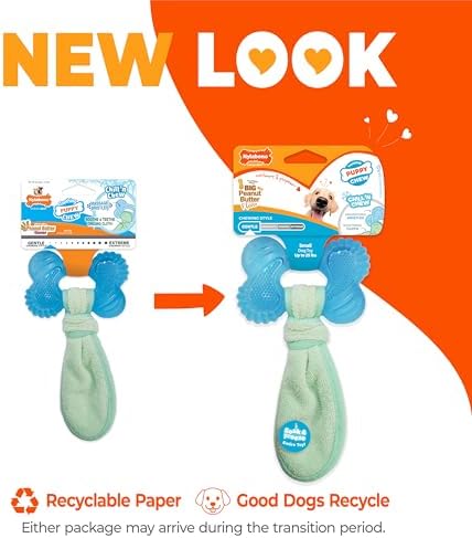 Nylabone Puppy Chew 2-in-1 Teething Freezer Bone Dog Chew Toy, Small - Image 3