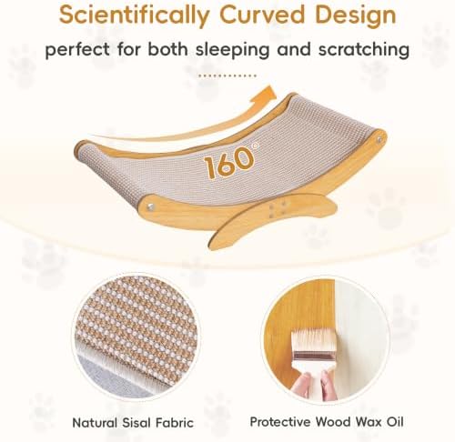Extra-Larger Sisal Cat Scratcher Bed, Furniture Protector for Indoor Cats - Image 3