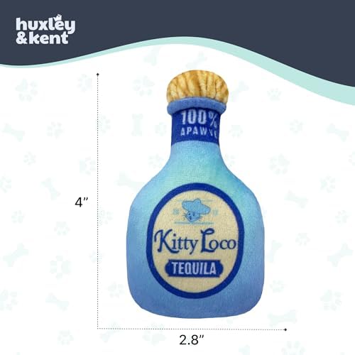 Huxley & Kent Plush Crinkle Catnip Cat Toy, Kitty Loco Tequila - Image 5