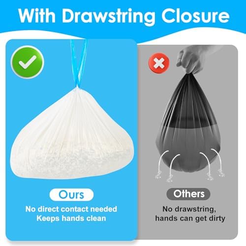 Cat Litter Bags 120 Count, 21.65"x11.8" Drawstring Close Litter Box Liners for Automatic Litter Box,Thick Cat Poop Bags,Easy to Clean,Heavy Duty Robot Bag for Self-Cleaning Box - Image 3