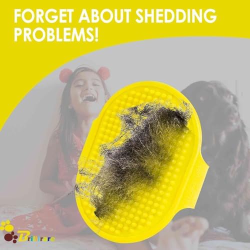 4 Pack Dog Grooming Brush, Premium Soft Silicone Pet Bath Brushes with Adjustable Handle, Shampoo Soothing Comb for Wet Dry Long Short Haired Dogs & Cats Massaging, Deshedding - Image 4