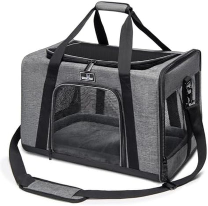 Wakytu Cat Carrier Soft for Medium or Large Cats for Car Travel Camping by Petshome