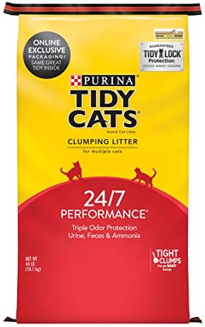 Purina Tidy Cats Clumping Cat Litter, 24/7 Performance Multi Cat Litter - 40 lb. Bag by PurinaTidyCatsLitter