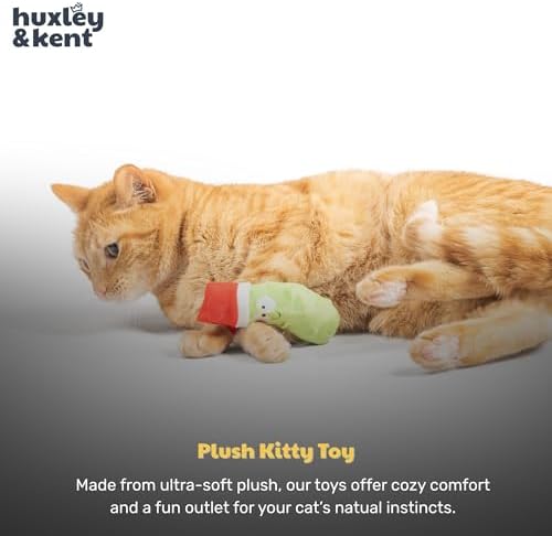 Huxley & Kent Plush Crinkle Catnip Cat Toy, Dilly Claus - Image 6