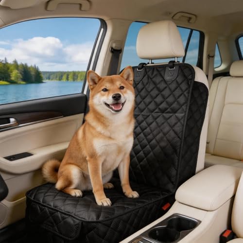 Dog Car Seat Covers Waterproof Front Full Protection Cover with Side Flaps by CabyGift