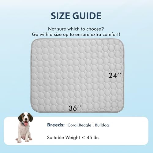 MICROCOSMOS Summer Cooling Mat & Sleeping Pad- Water Absorption Top, Materials Safe, Easy Carry, EZ Clean. Keep Cooling for Pets, Kids and Adults.(Grey, 36" x24") - Image 7