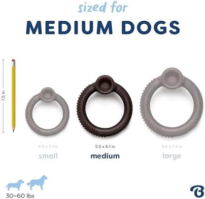 Benebone Ring Dog Chew Toy for Aggressive Chewers, Blueberry, Medium - Image 4