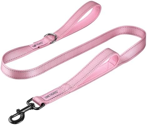 OneTigris No-Pull Dog Leash with Handle for Medium Large Dogs (Pink, 4FT) by OneTigris
