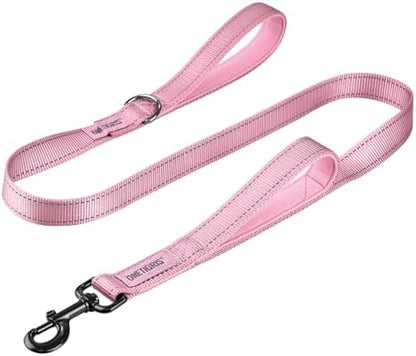 OneTigris No-Pull Dog Leash with Handle for Medium Large Dogs (Pink, 4FT) by OneTigris
