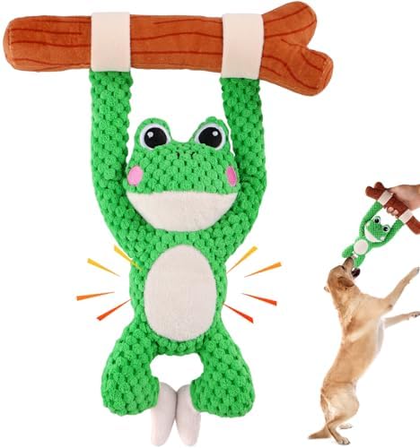 Squeaky Dog Toys, Tug of War Dog Toy for Dogs, Plush Puppy Toys, Interactive Dog Toys for Small, Middle, and Big Dogs by Homounter