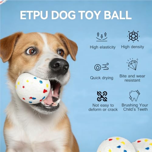 Dog Toy Balls, 2.3 Inch ETPU Material, Replacement Balls for Automatic Ball Launcher Machine - Image 2