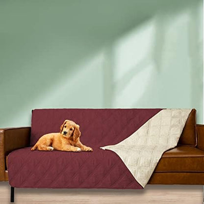 Ameritex Waterproof Dog Bed Cover Pet Blanket with Anti-Slip Back for Furniture Bed Couch Sofa (40x50 Inch (Pack of 1), Burgundy) - Image 5