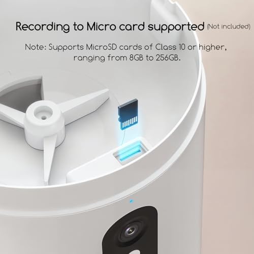 Automatic Cat Feeder with Camera, 3MP HD Video & Night Vision, 5G/2.4G WiFi Smart Pet Feeder with APP Control, 2-Way Audio, Motion Alerts, Low Food Sensor, Timed Cat Feeder for Cats & Dogs, 4L - Image 7