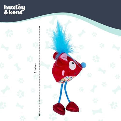 Huxley & Kent Chirpy Plush Cat Toy - Holiday Interactive Catnip Toy with Touch Activated Sounds - Soft with Crinkle & Catnip - Fun Indoor Play - Cheerful Mouse Chirpy - Image 5