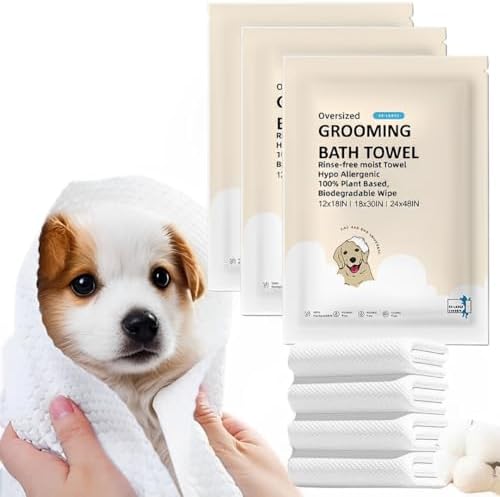Toner Depot XL Pet Grooming Bath Wipes, Huge Rinse-Free Towels for Cleaning and Deodorizing Plant-Based Hypoallergenic Wipes for Dogs and Cats, 3 Pack (XL 18x30) - Image 4