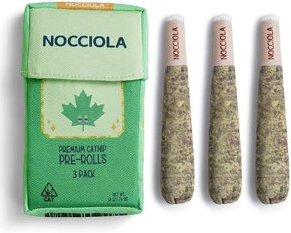 Nocciola 3 Pack Catnip Toys for Cats, Funny Cat Toys Filled with 100% Pure Organic Catnip, Safe Kitten Teething Chew and Kicker Toys by Nocciola