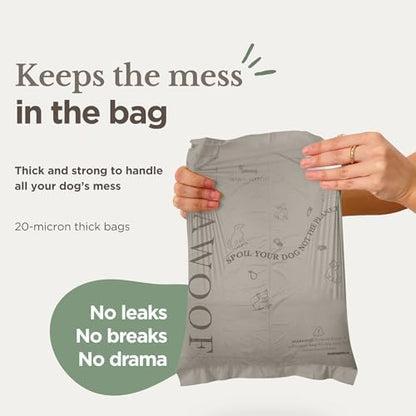 100% Certified Home Compostable and Biodegradable Dog Poop Bags - ASTM D6400 & EN 13432 Compliant Dog Waste Bags – 60 Bags – 4 x Rolls of Plant Based Compostable Poop Bag - Image 4