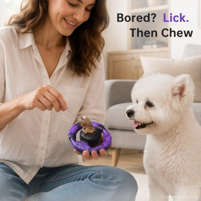 Pamlulu Small Dog Chew Toy, Tough Squeaky Puppy Chew for Small Breeds, Rubber and Nylon Design, Indoor and Outdoor Play, Birthday Gift - Image 4