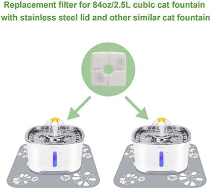 Wonder Creature Cubic Cat Water Fountain Filter 8 Filters + 4 Sponges - Image 2