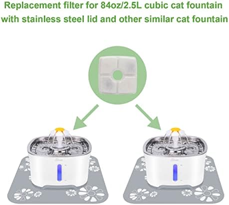 Wonder Creature Cubic Cat Water Fountain Filter 4 Filters + 2 Sponges - Image 2