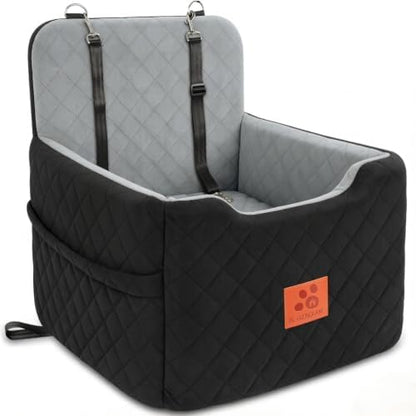 GL GLENSLAVE Dog Car Seat for Small/Medium Dogs Under 35 lbs (Balck/Grey) by GLGLENSLAVE