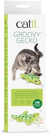 Catit Groovy Gecko Interactive Cat Toy by Catit