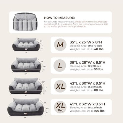 Extra Thick Orthopedic Bolster Dog Bed Medium Size Dogs - Image 4