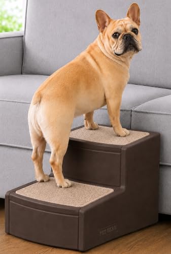 Pet Gear Easy Step II Pet Stairs, Dark Brown, 2 Step by PetGear