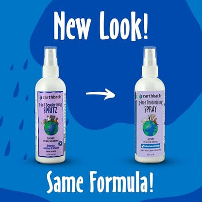 earthbath Lavender 3-in-1 Dog & Puppy Deodorizing Spritz, 8 Oz (2 Pack) - Image 2