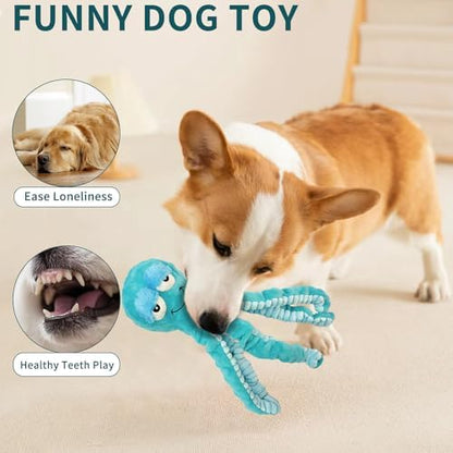 Squeaky Octopus Dog Toys，Interactive Plush Toys for Large Medium Pets - Image 5