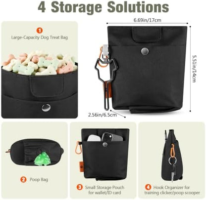 FOREGOER Dog Treat Pouch with Washable Lining, 4 Cup Training Bag Outdoor - Image 4