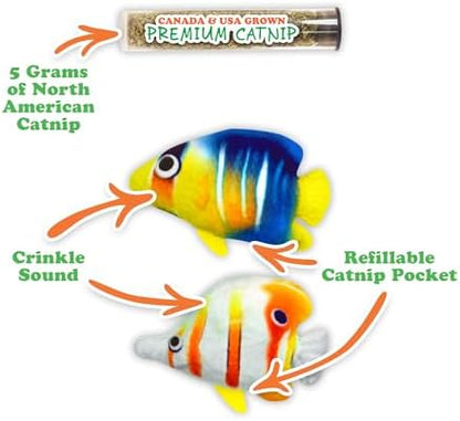Meowijuana Get Bubbly Cat Toy | 2 Plush Toys, Refillable Catnip - Image 2